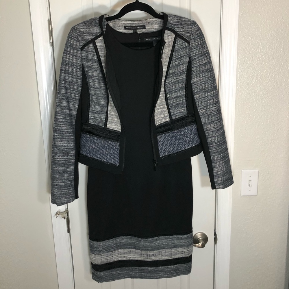 Mid Length Front Zip Blazer & Matching Suit Dress